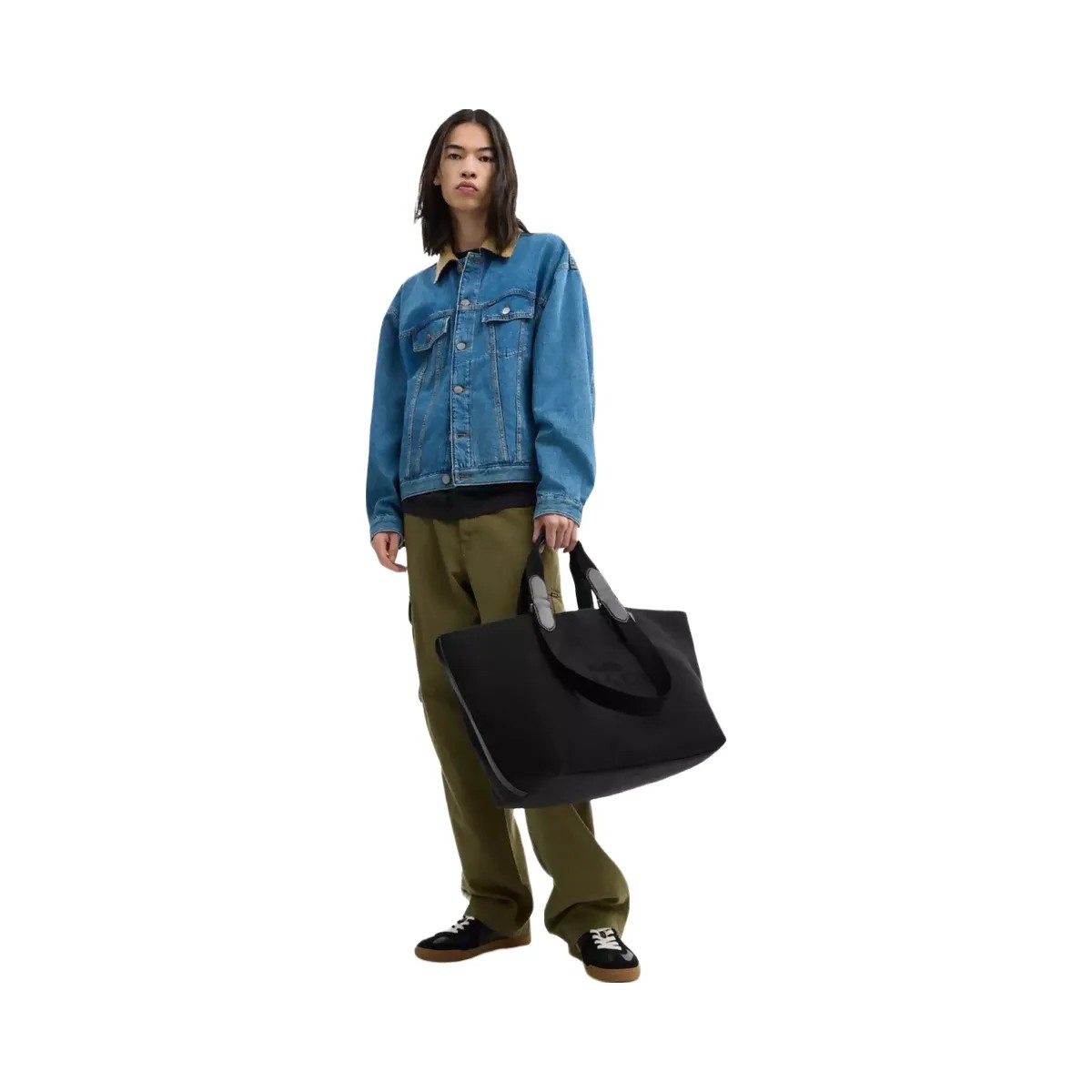 Coach Tour Tote Bag in Gunmetal Black Multi - HypeFly India View 6