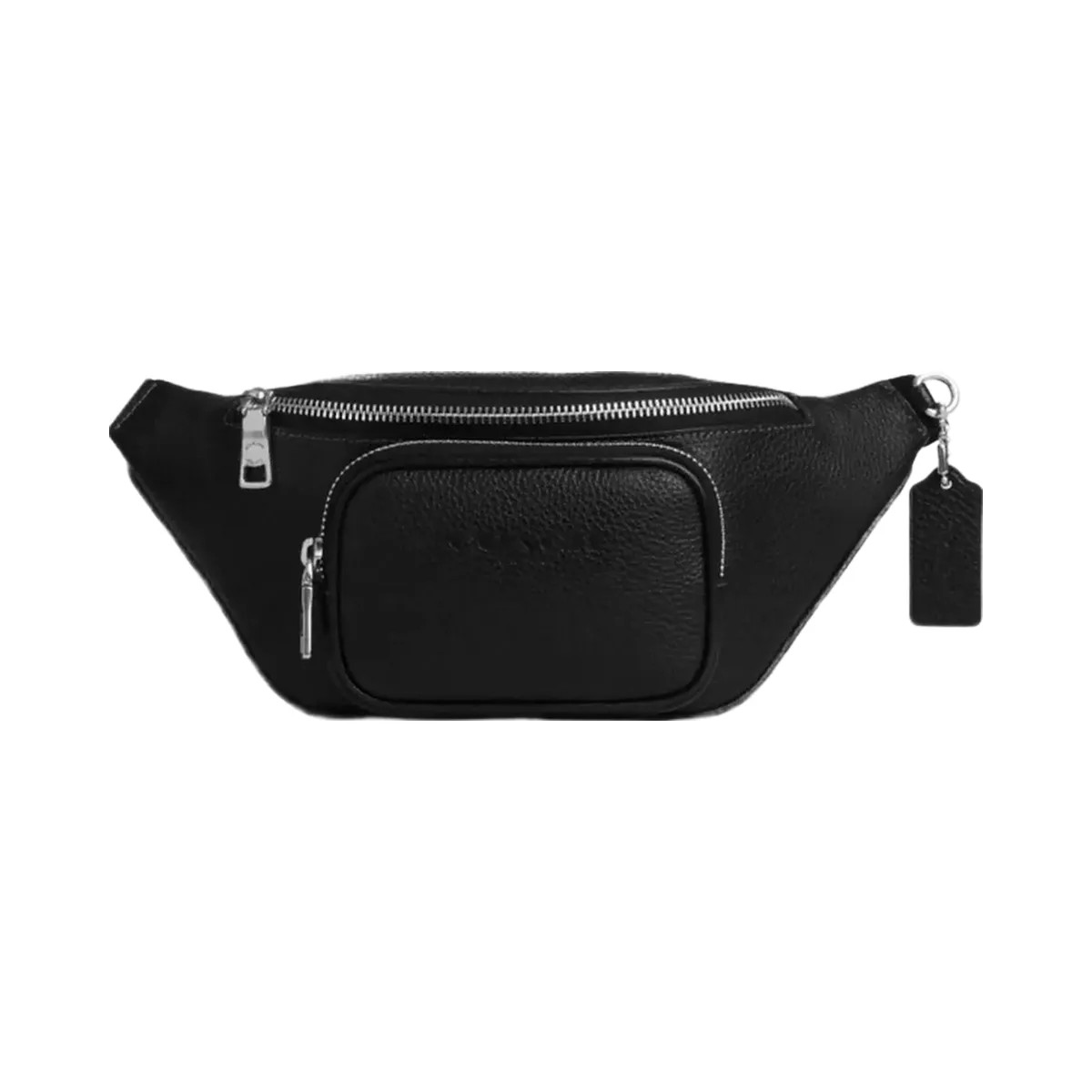 Coach Travis Belt Bag 30 in Silver Black - HypeFly India View 1