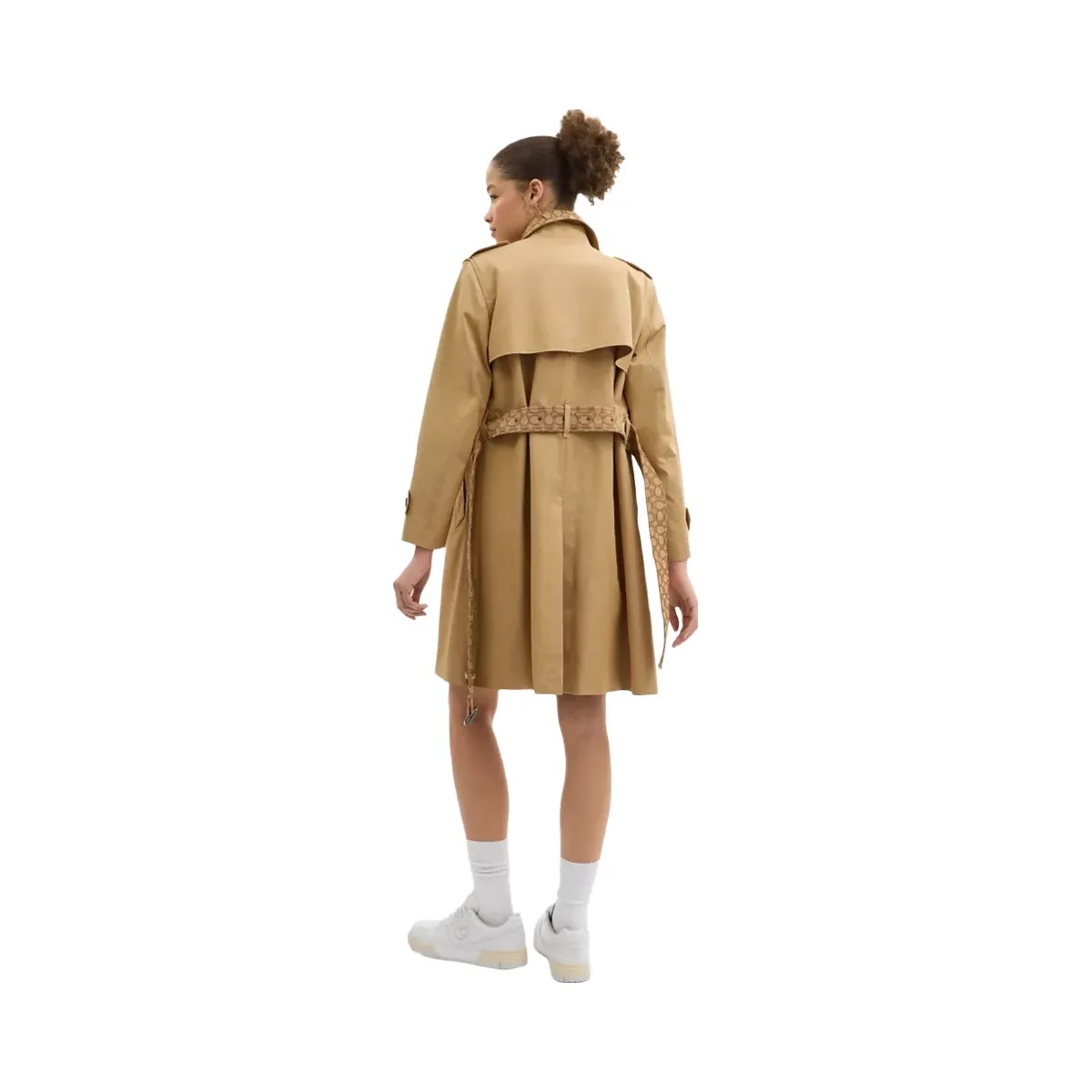 Coach Trench With Signature Piping in Khaki - HypeFly India View 3
