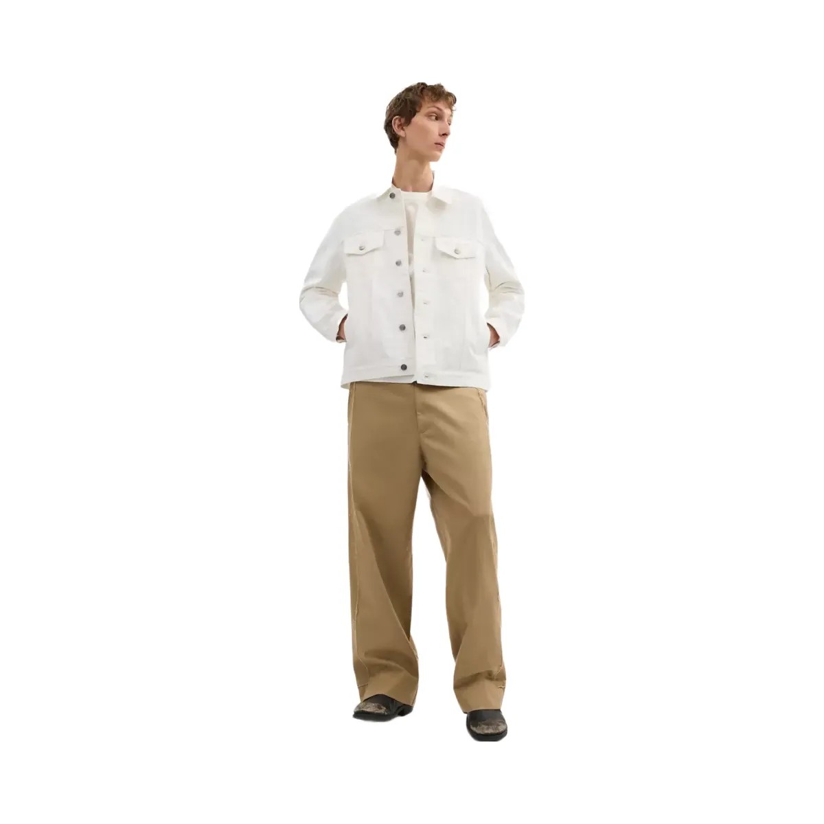 Coach Trucker Jacket in White - HypeFly India View 3