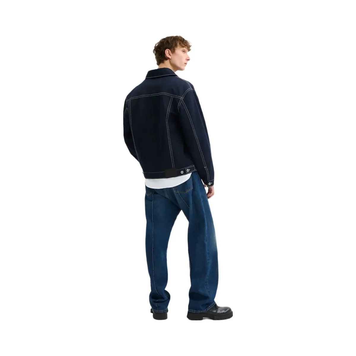 Coach Trucker Jacket Navy Blue - HypeFly India View 4