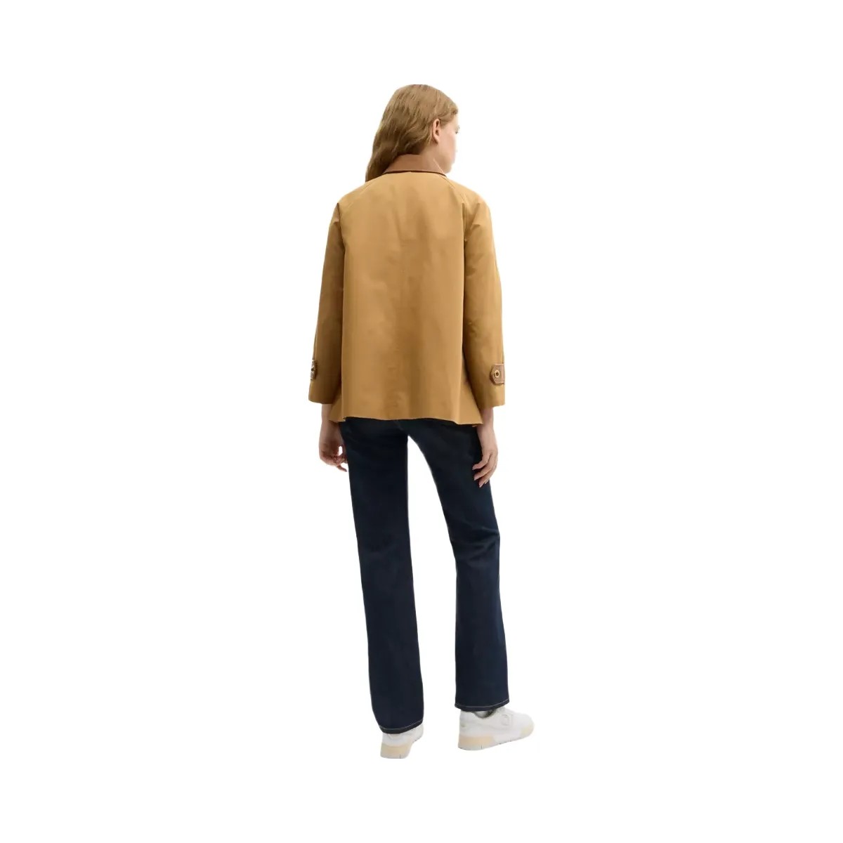 Coach Turnlock Swing Coat in Dark Khaki - HypeFly India View 3