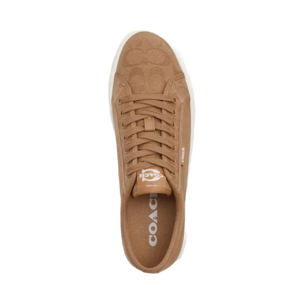Coach Women's Canvas Sneaker Taupe - HypeFly India View 3
