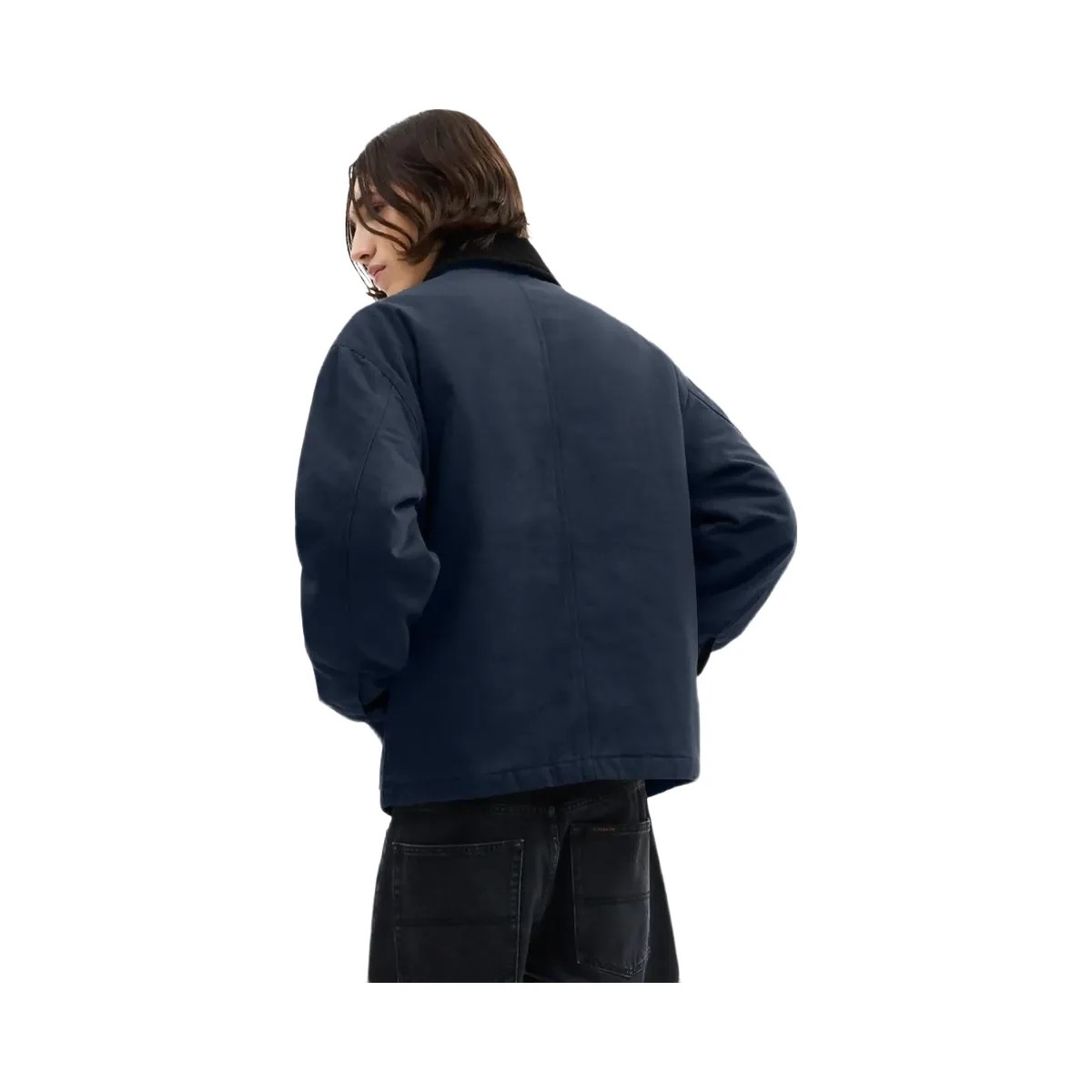Coach Work Jacket With Quilted Lining Navy - HypeFly India View 3