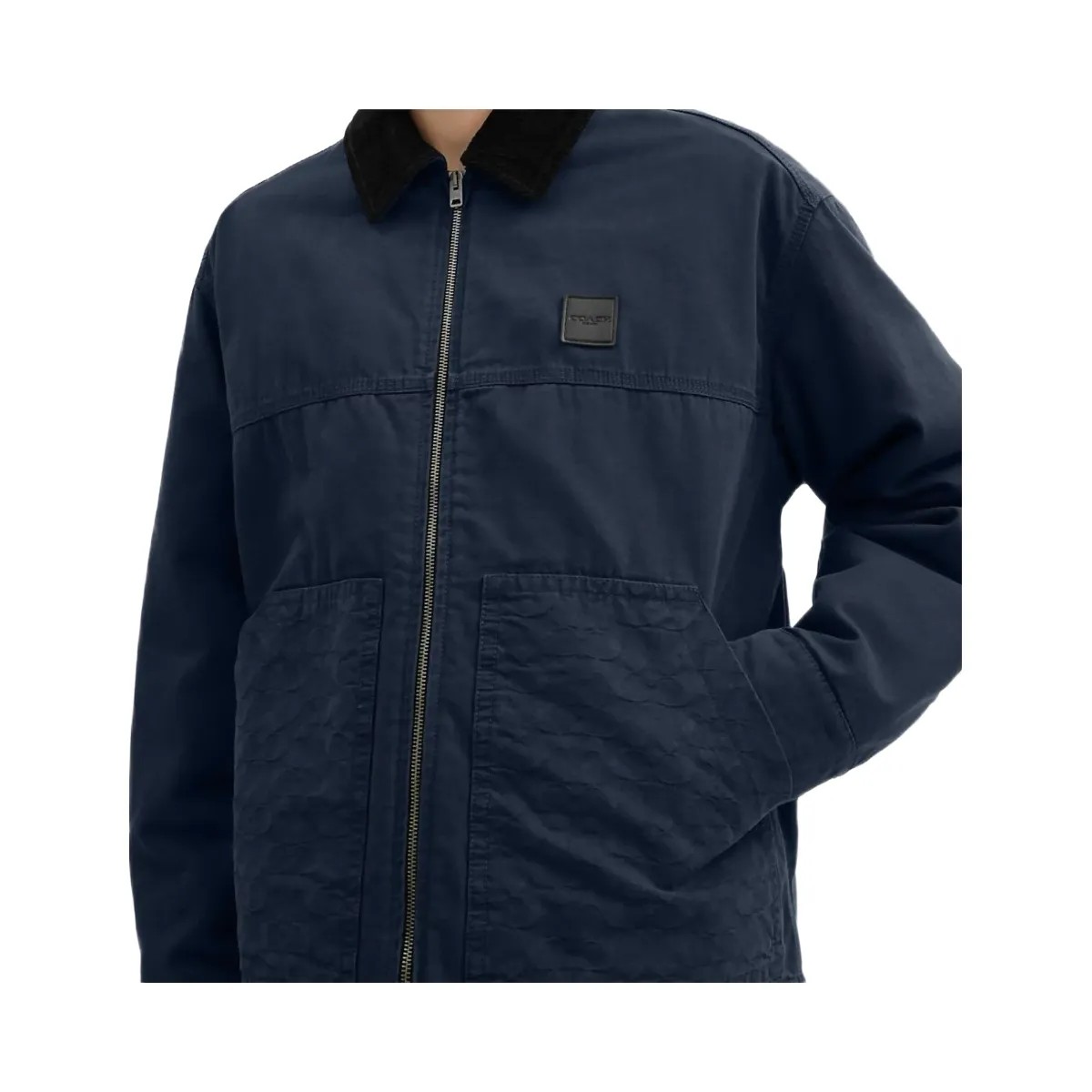 Coach Work Jacket With Quilted Lining Navy - HypeFly India View 4