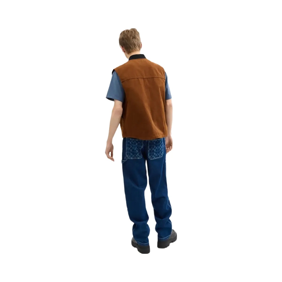 Coach Work Vest Brown - HypeFly India View 3