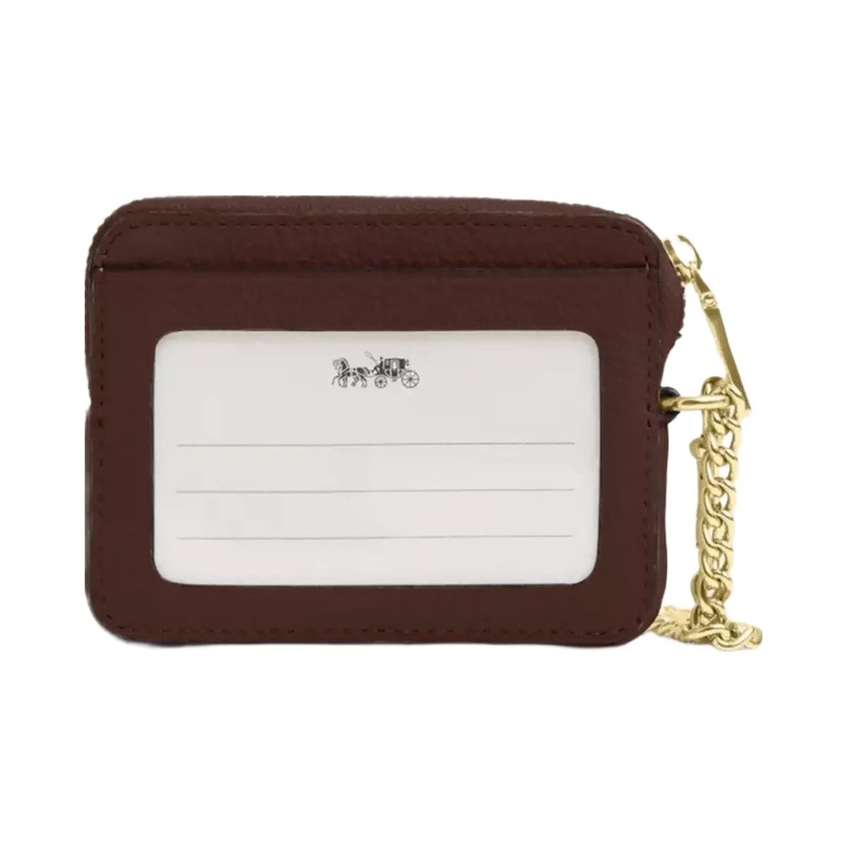 Coach Zip Card Case in Gold Maple - HypeFly India View 2
