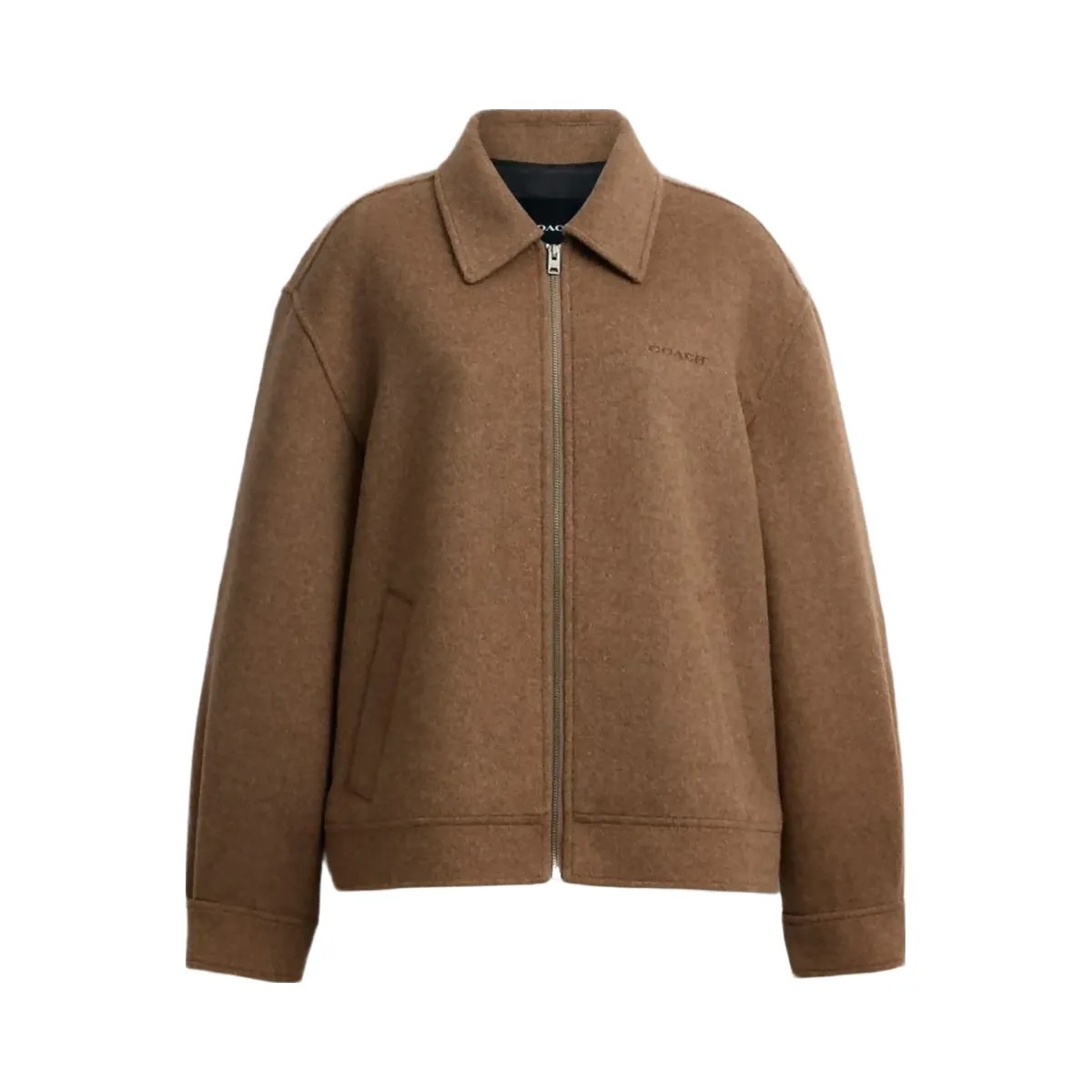 Coach Zip Front Wool Jacket Teddy Bear - HypeFly India View 1