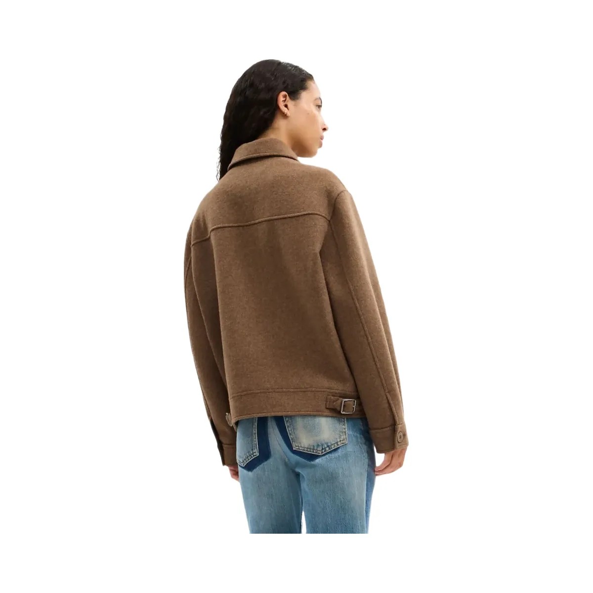 Coach Zip Front Wool Jacket Teddy Bear - HypeFly India View 3