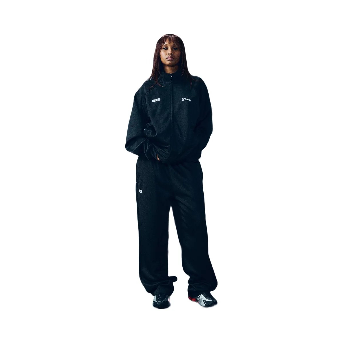 Corteiz Gabriel Moses Track Jacket Black - HypeFly India View 4