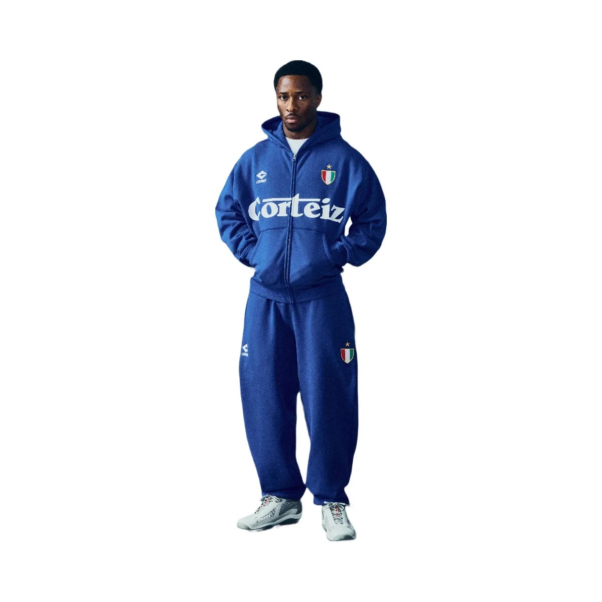 Corteiz Ghini Zip Hoodie Royal Blue - HypeFly India View 4