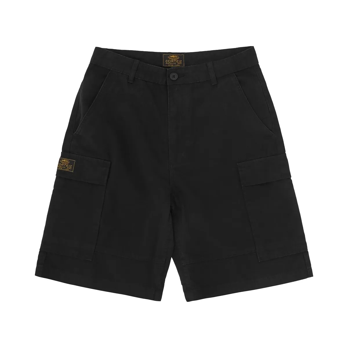 Corteiz Guerillaz Cargo Short Black - HypeFly India View 1