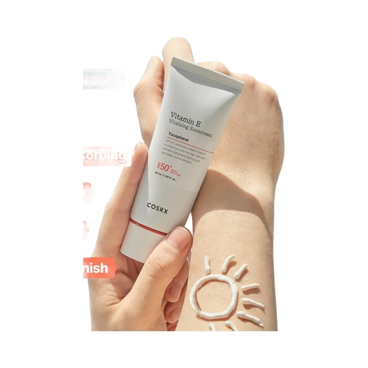 COSRX Vitamin E Vitalizing Sunscreen SPF 50+ - HypeFly India View 4
