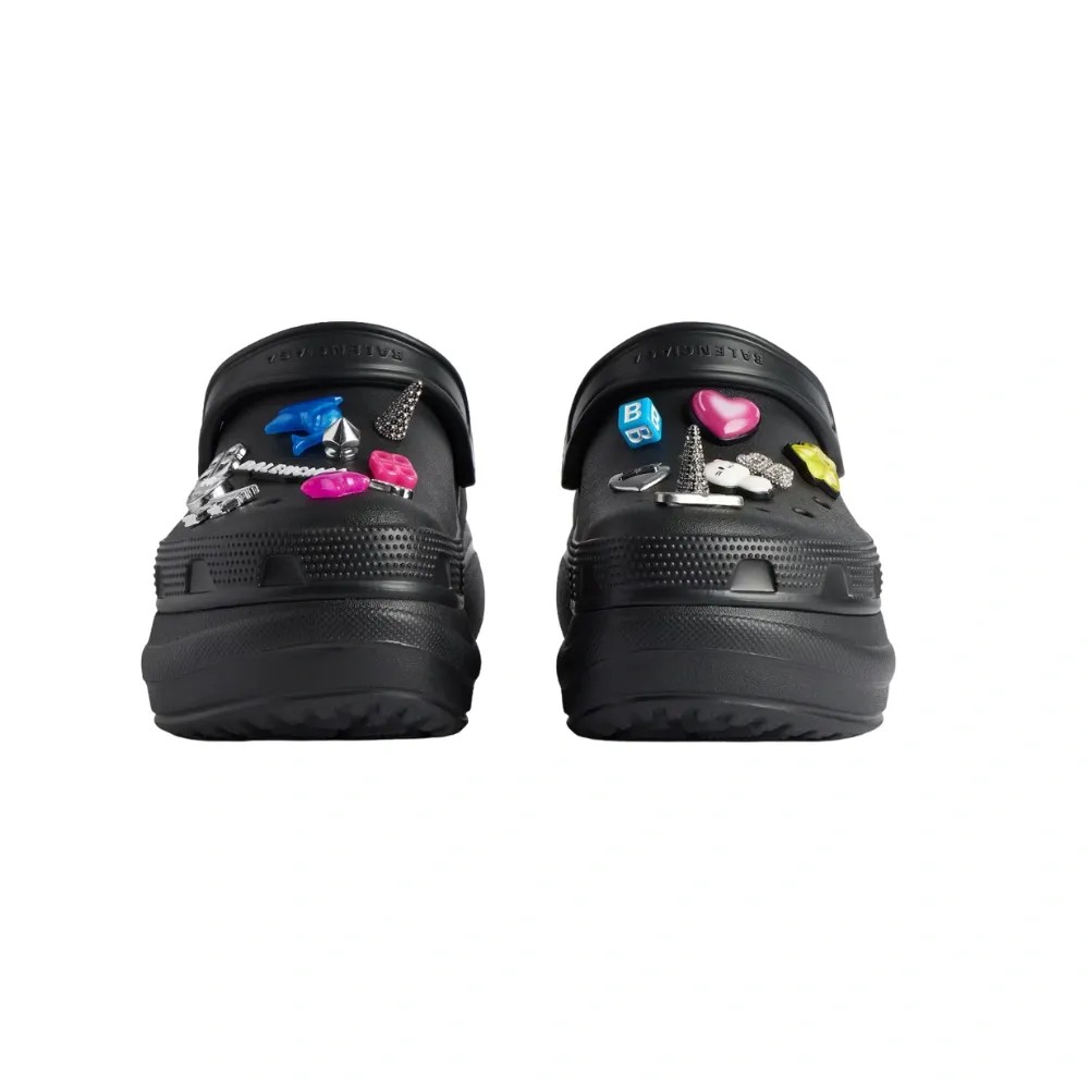 Crocs x Balenciaga Mule Jibbitz 'Black' - HypeFly India View 3