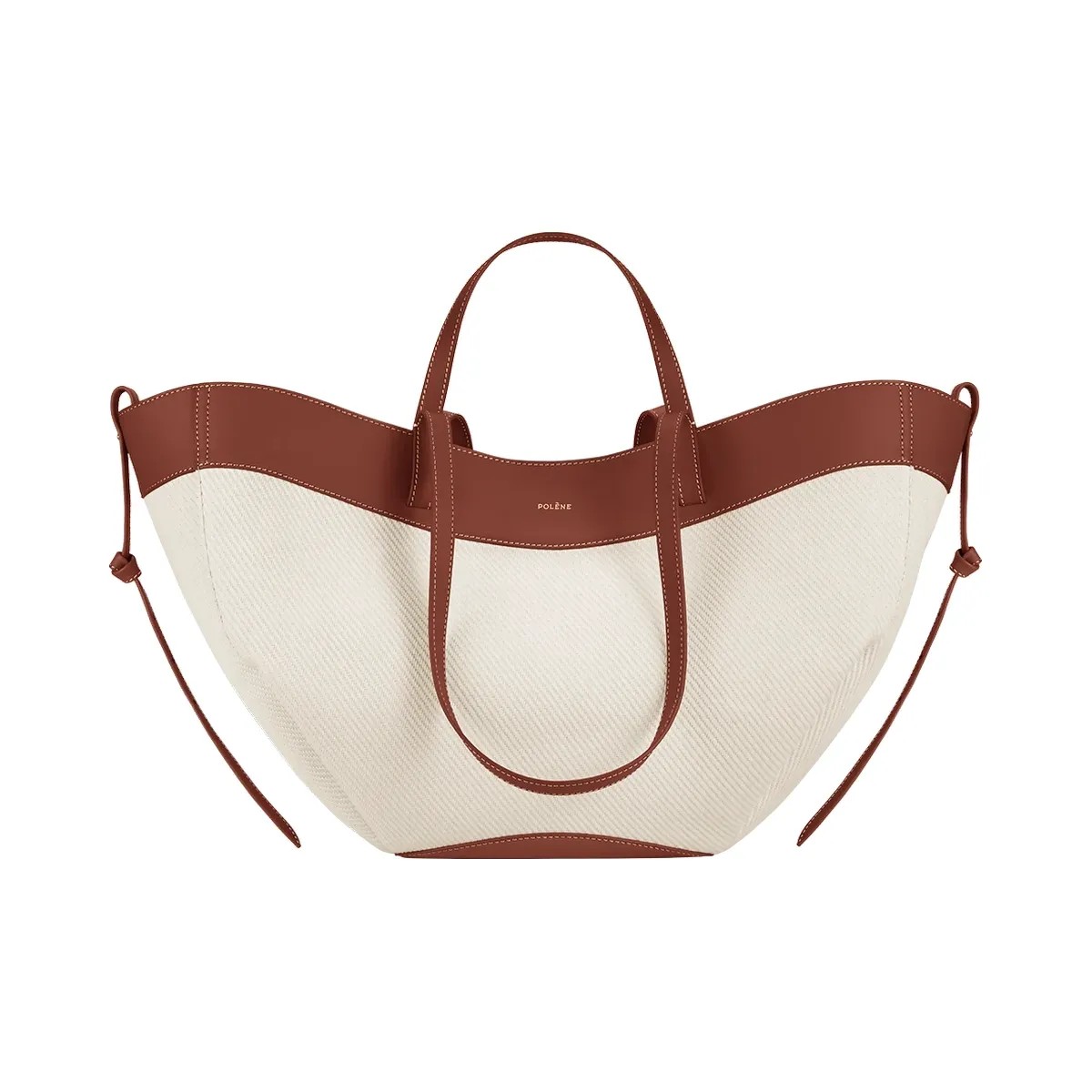 Polène Cyme 'Cognac Canvas' - HypeFly India View 1