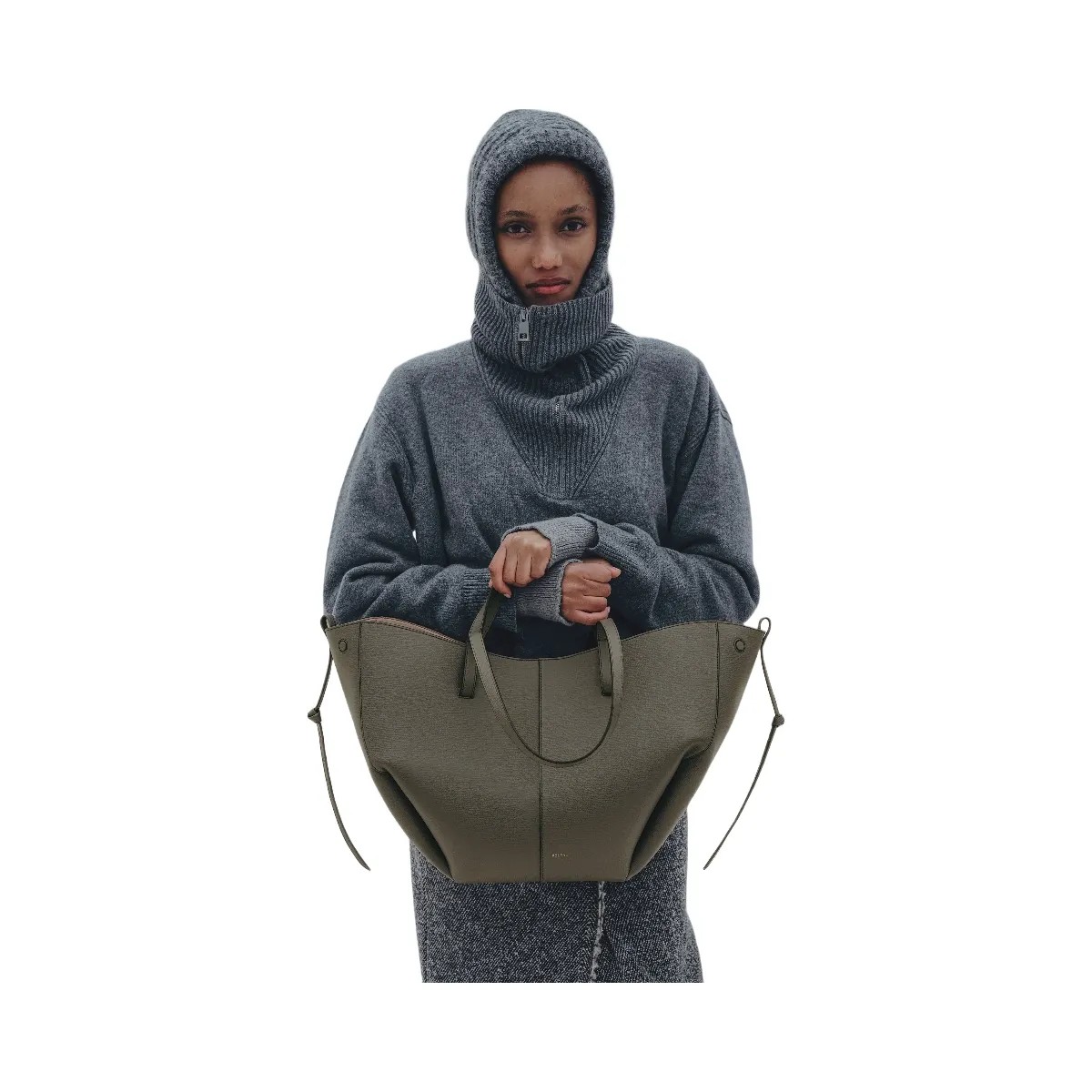 Polène Cyme 'Textured Smoky Green' - HypeFly India View 3