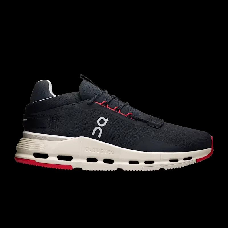 On Running Cloudnova 2 Black Red - HypeFly India View 1