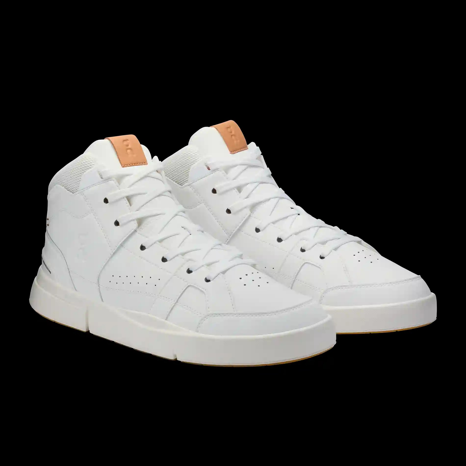 THE ROGER Clubhouse Mid White Sandstone On Running - HypeFly India View 3