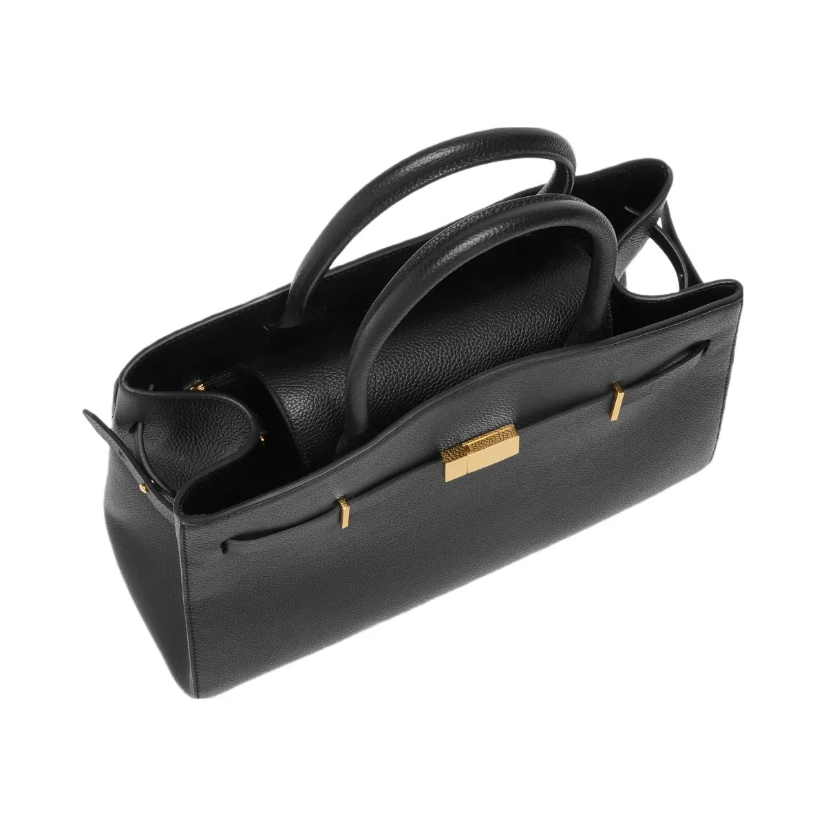 DeMellier The Midi Hudson black small grain - HypeFly India View 5