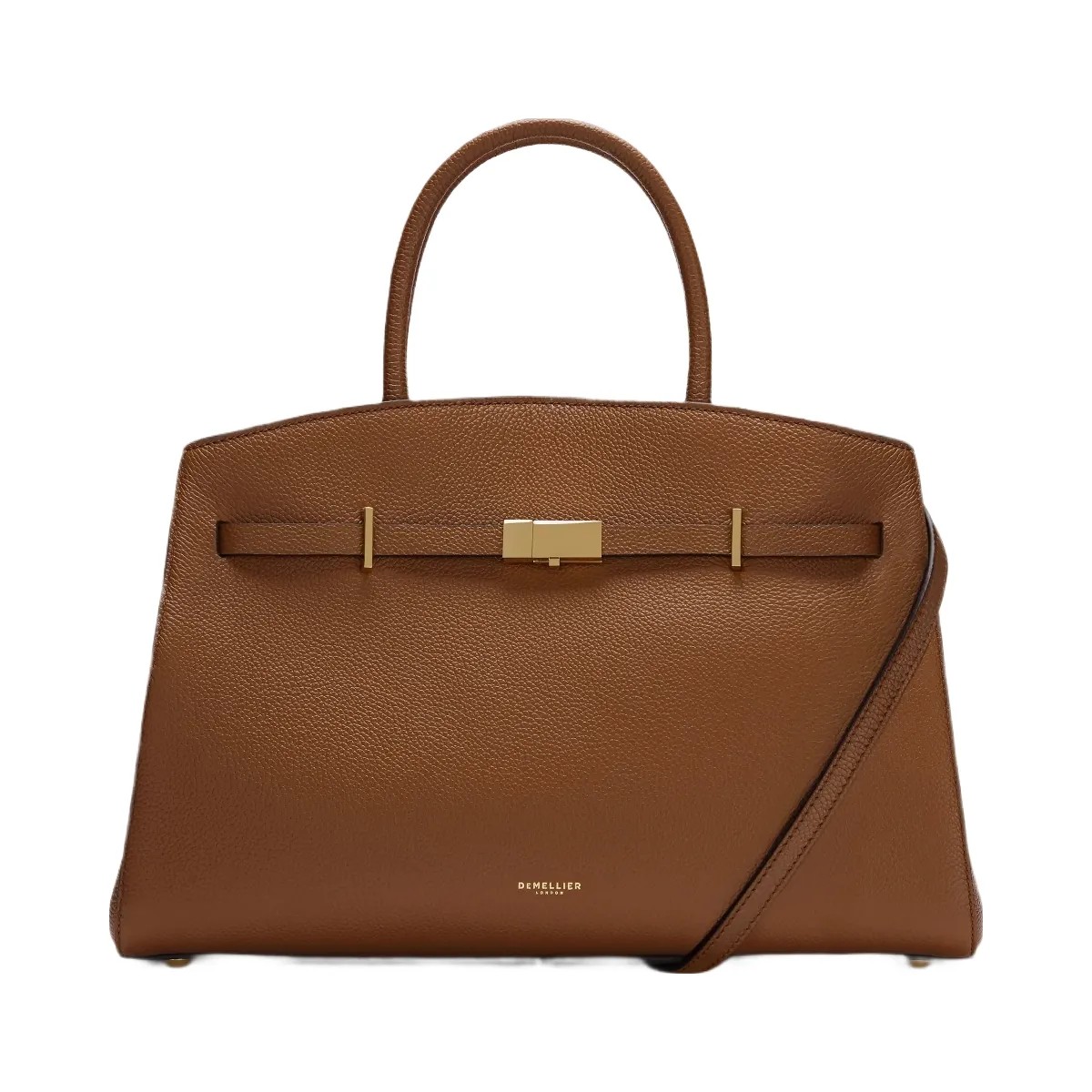 DeMellier The Midi Hudson tan small grain - HypeFly India View 1