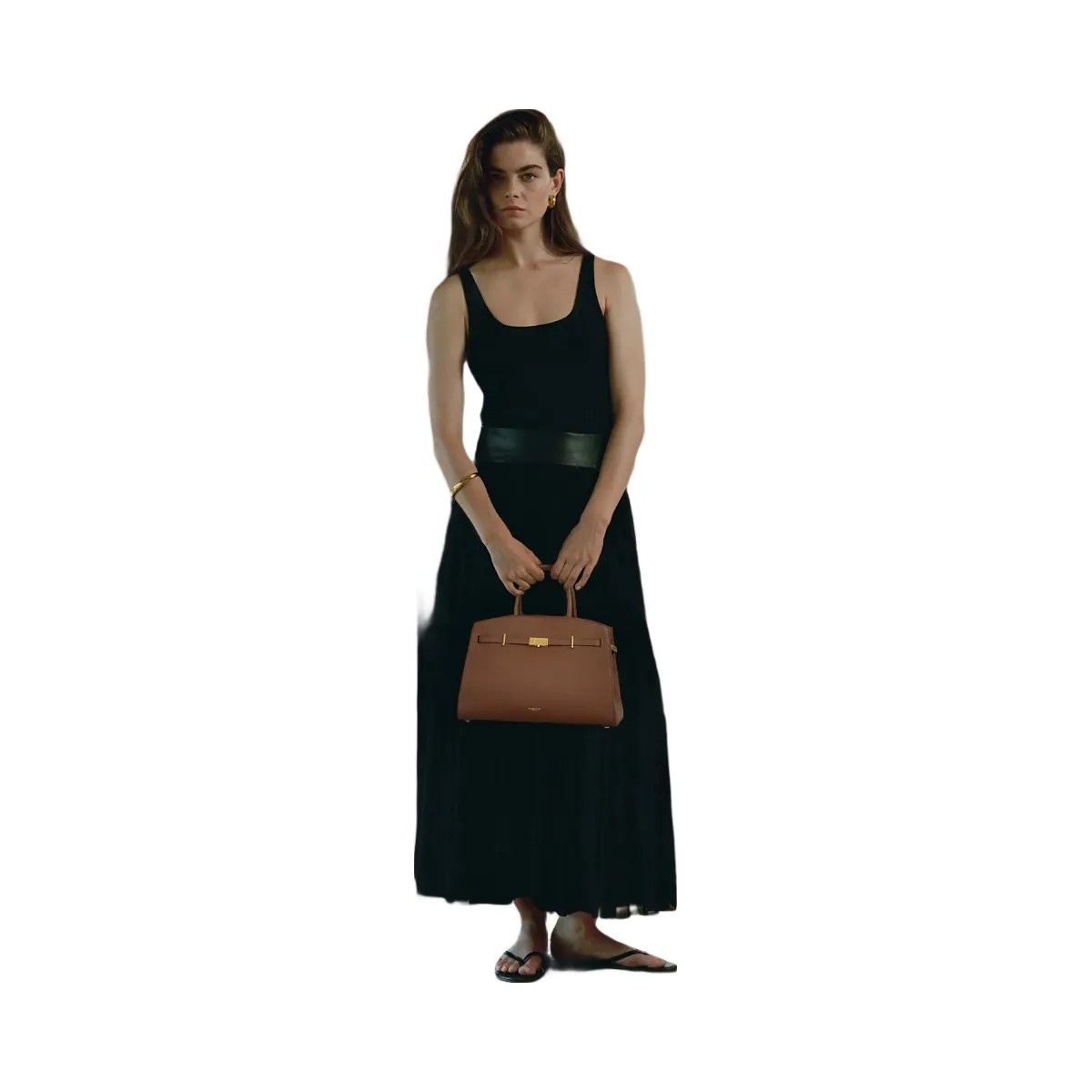 DeMellier The Midi Hudson tan small grain - HypeFly India View 2