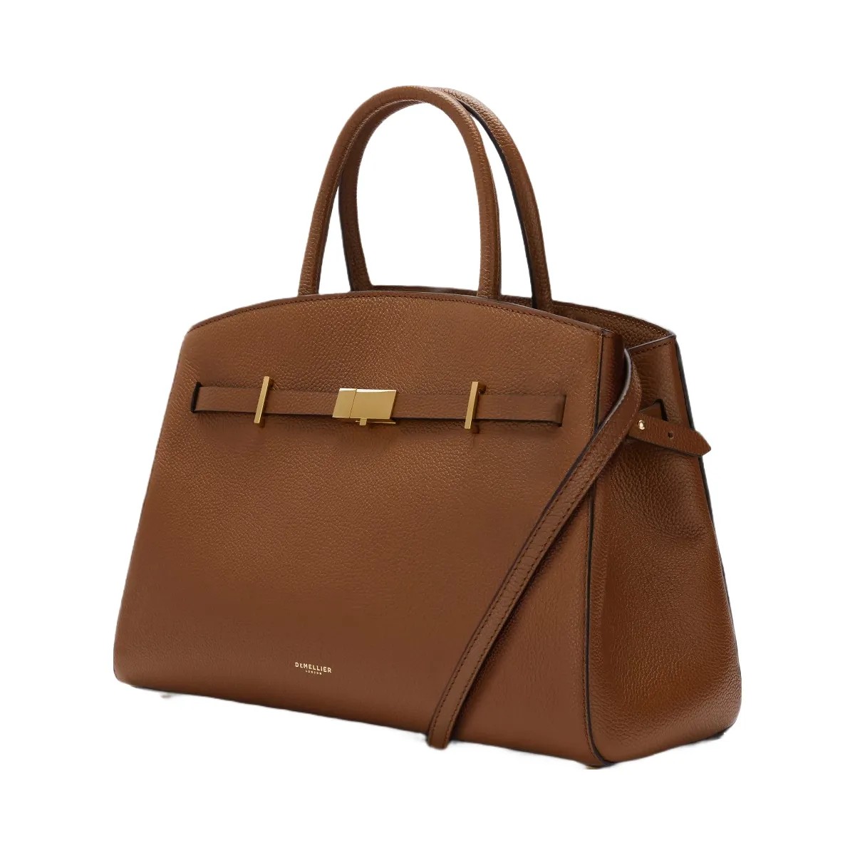 DeMellier The Midi Hudson tan small grain - HypeFly India View 3