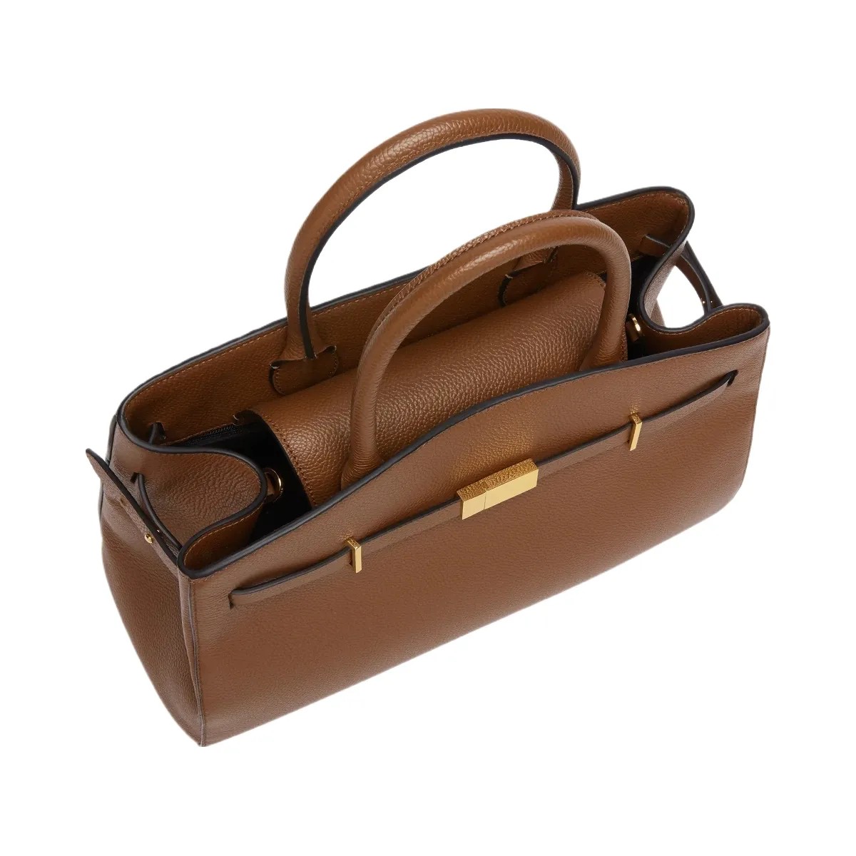 DeMellier The Midi Hudson tan small grain - HypeFly India View 5