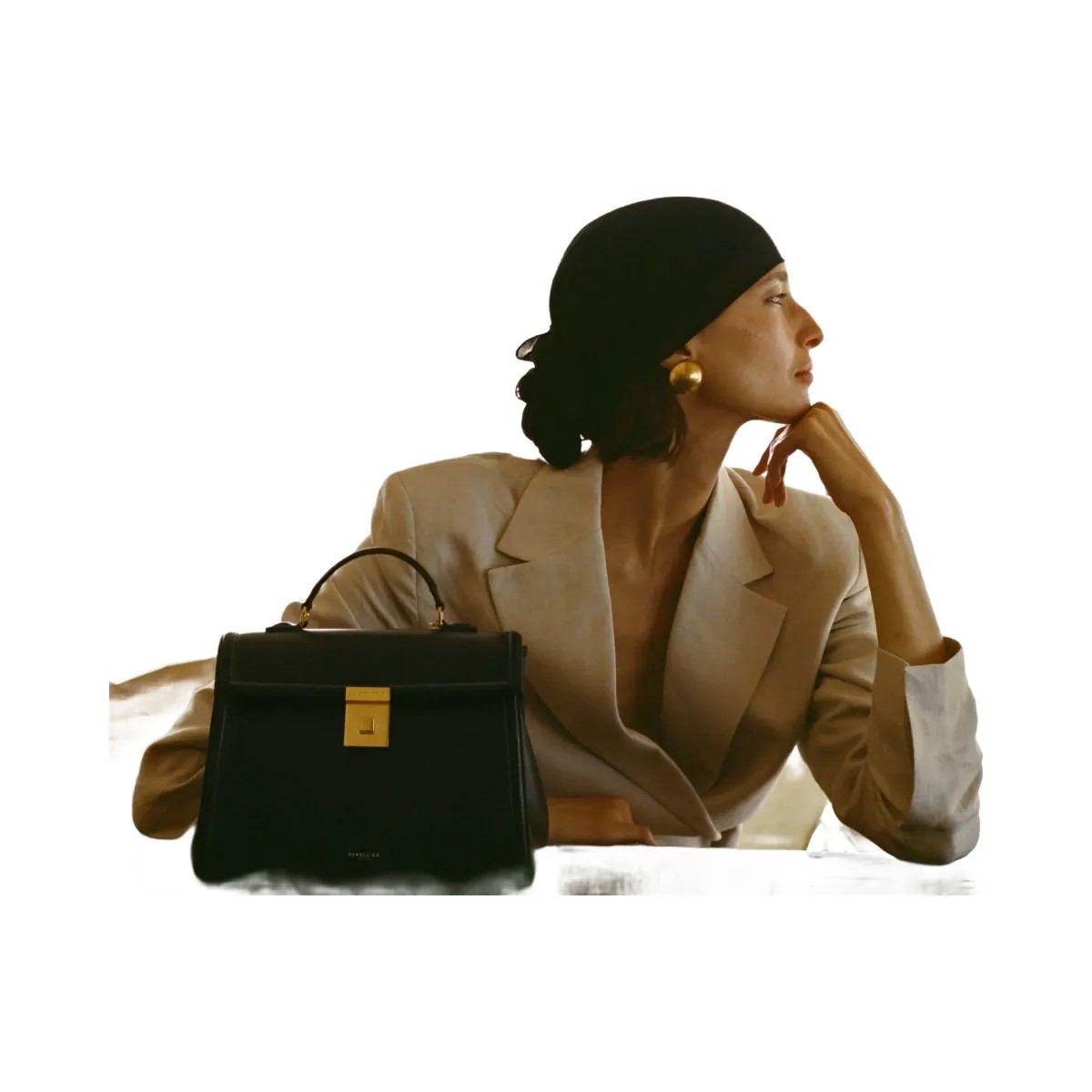 DeMellier The Midi Paris black smooth - HypeFly India View 2