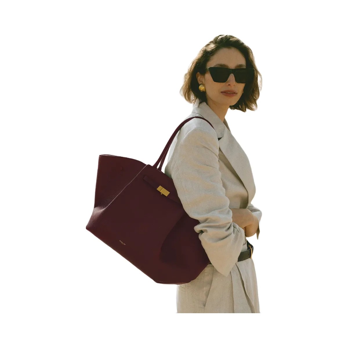 DeMellier The New York burgundy small grain - HypeFly India View 2