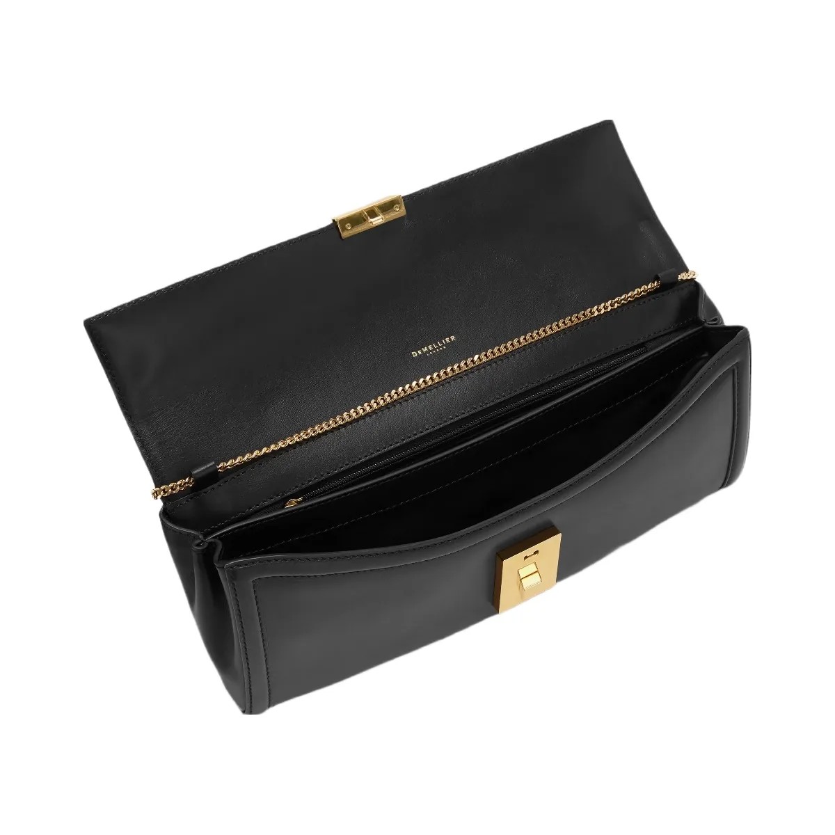 DeMellier The Paris Clutch black smooth - HypeFly India View 5