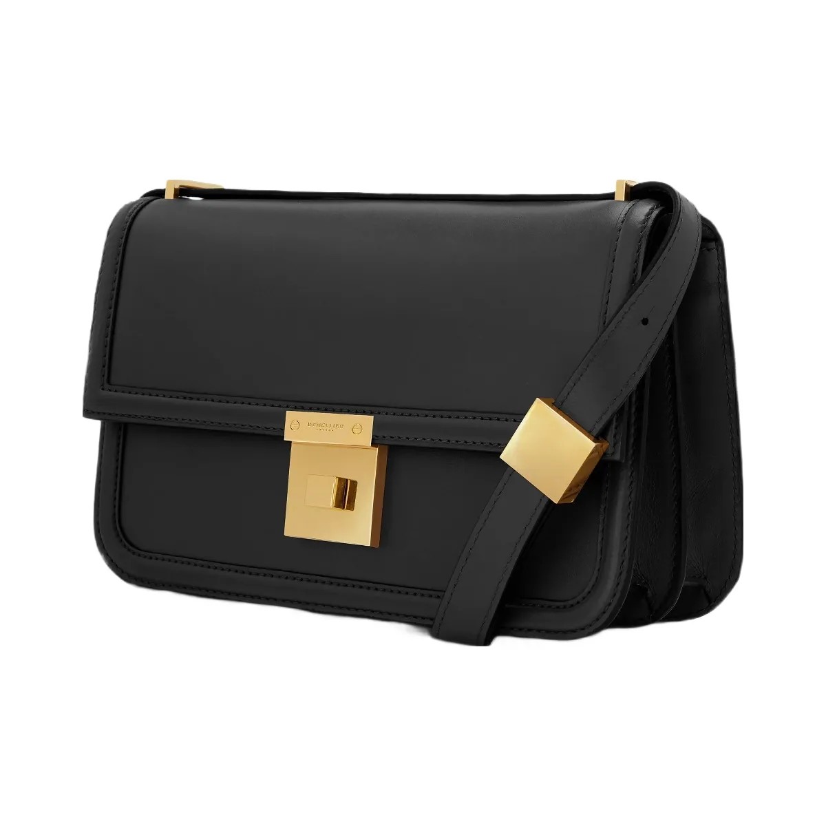 DeMellier The Paris Crossbody black smooth - HypeFly India View 3