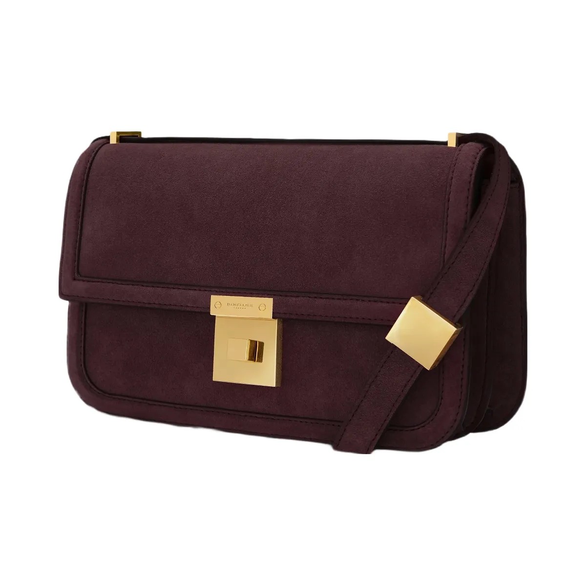 DeMellier The Paris Crossbody burgundy suede - HypeFly India View 3