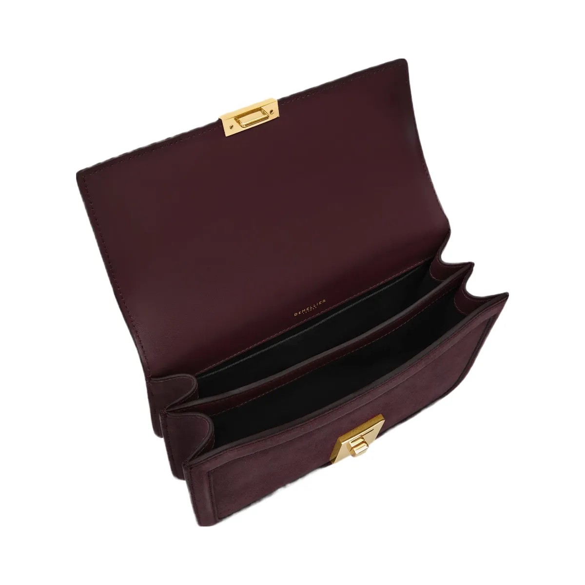 DeMellier The Paris Crossbody burgundy suede - HypeFly India View 5