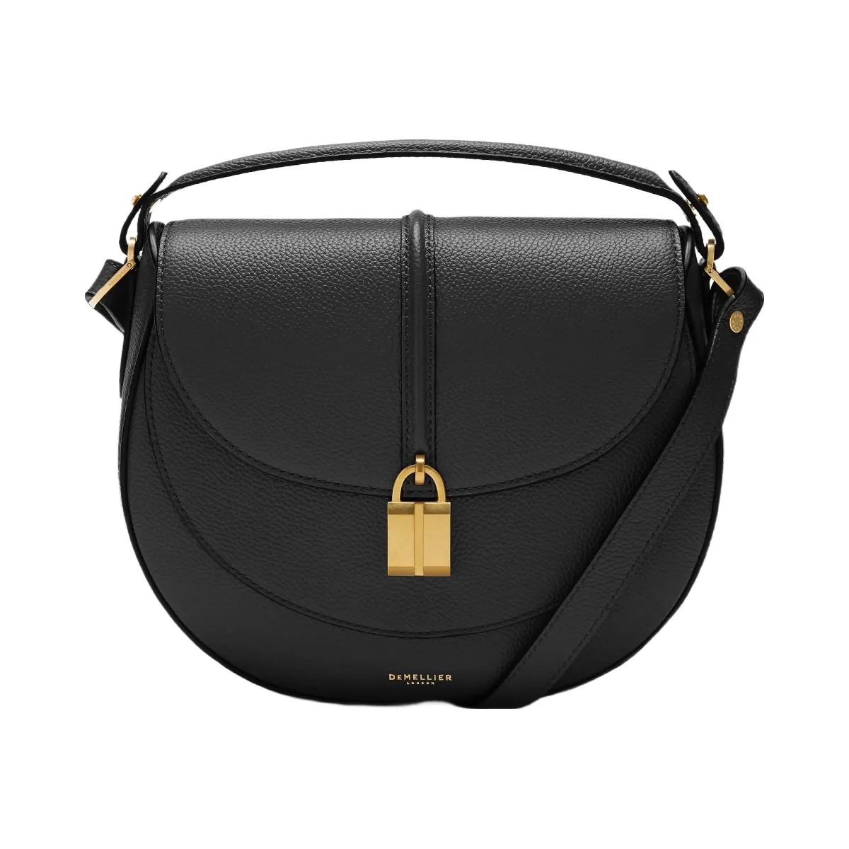 DeMellier The Siena Saddle black small grain - HypeFly India View 1