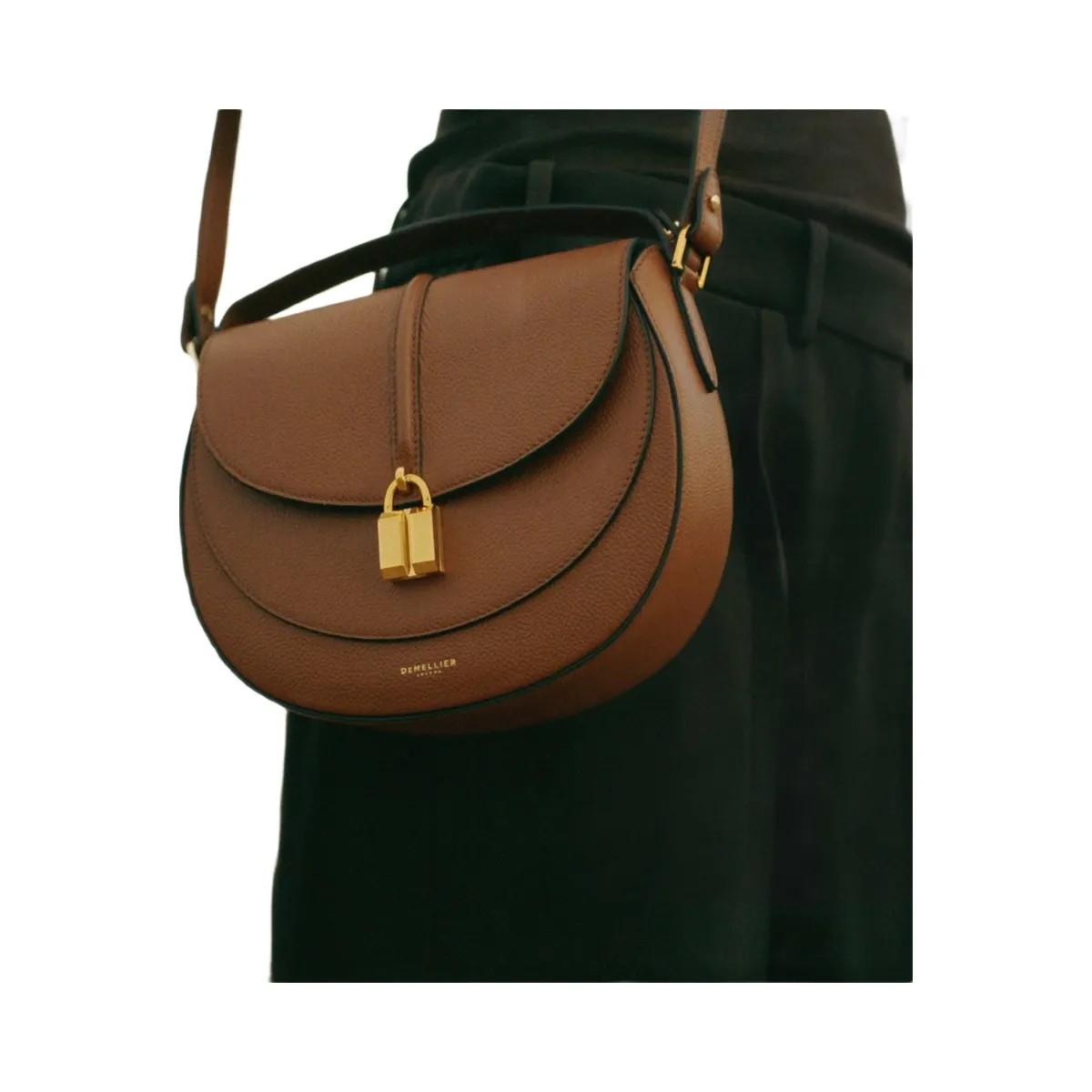 DeMellier The Siena Saddle tan small grain - HypeFly India View 2
