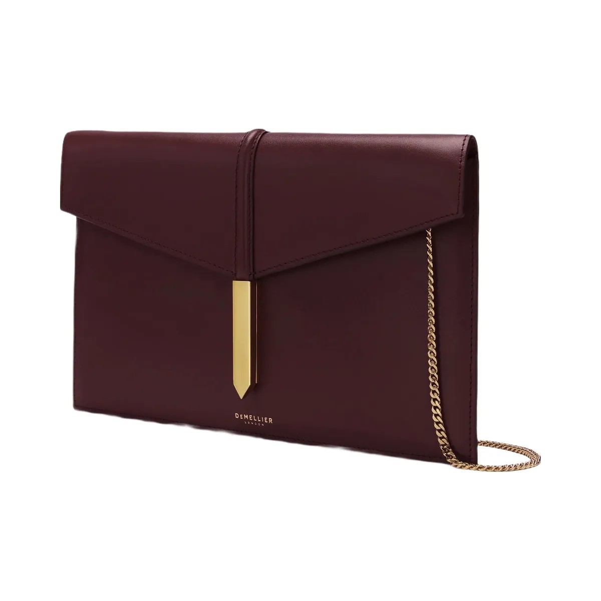 DeMellier The Tokyo Clutch burgundy smooth - HypeFly India View 2
