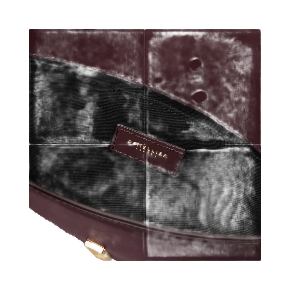 DeMellier The Tokyo Clutch burgundy smooth - HypeFly India View 4