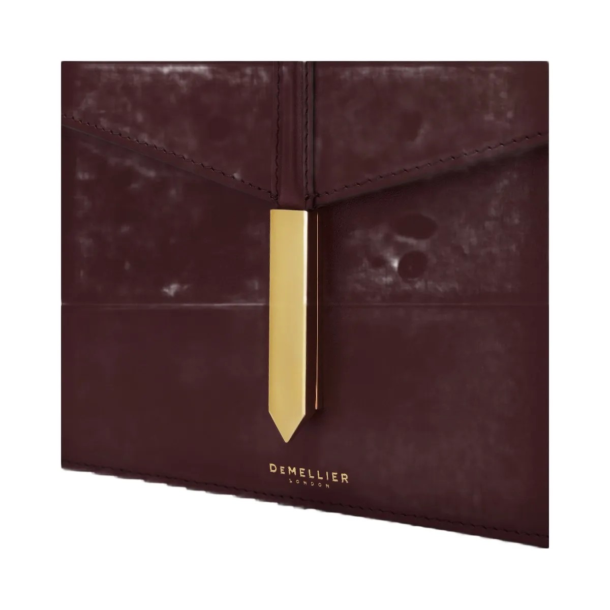 DeMellier The Tokyo Clutch burgundy smooth - HypeFly India View 5