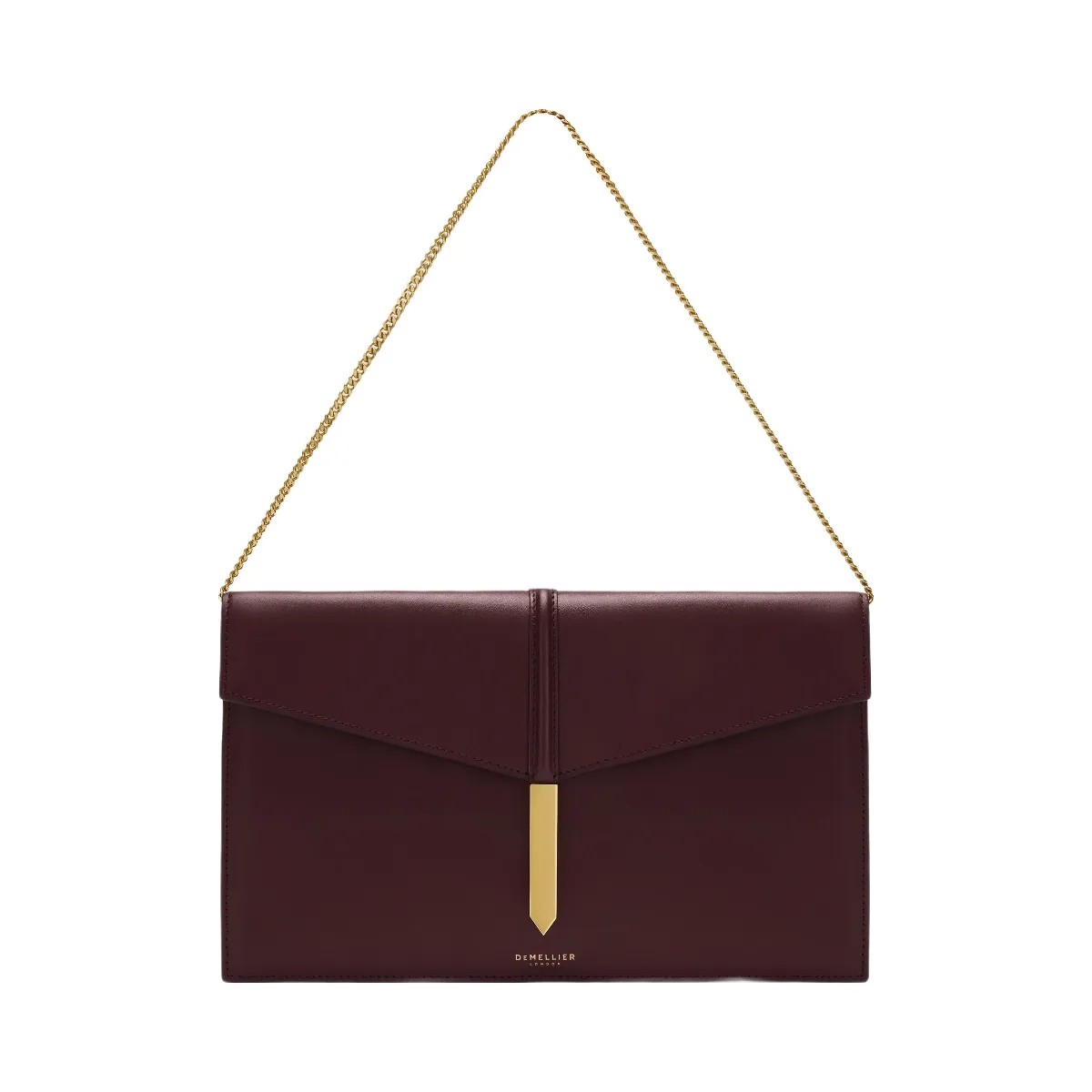 DeMellier The Tokyo Clutch burgundy smooth - HypeFly India View 6