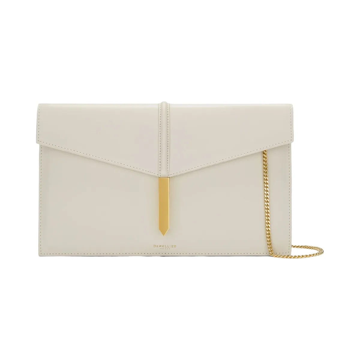 DeMellier The Tokyo Clutch off-white smooth - HypeFly India View 1