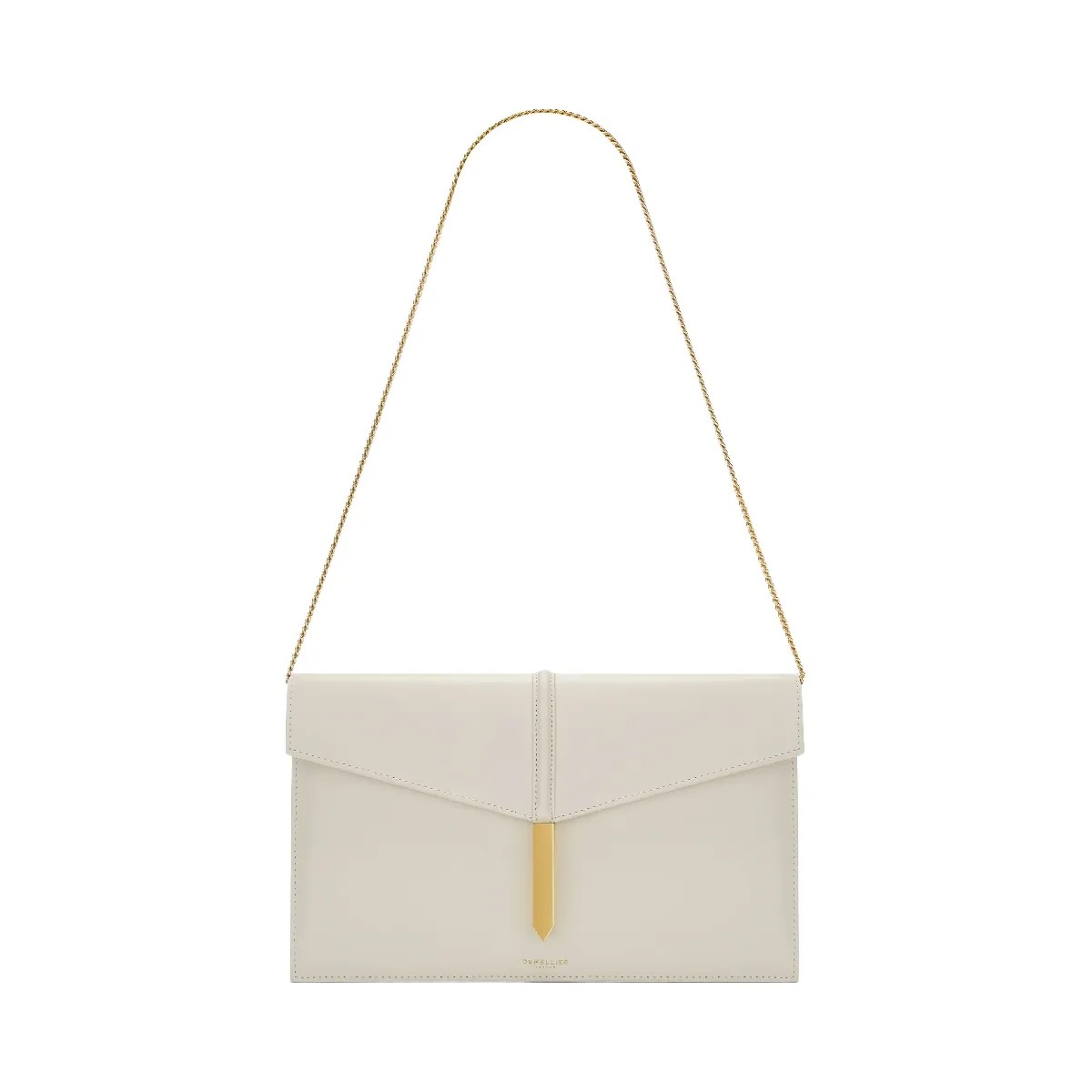 DeMellier The Tokyo Clutch off-white smooth - HypeFly India View 5