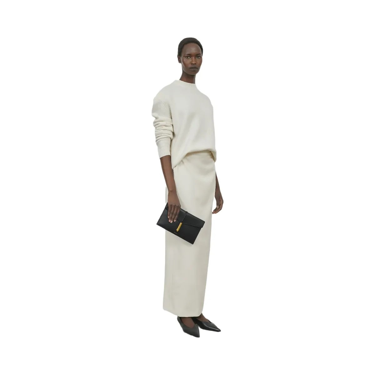 DeMellier The Tokyo Clutch off-white smooth - HypeFly India View 6