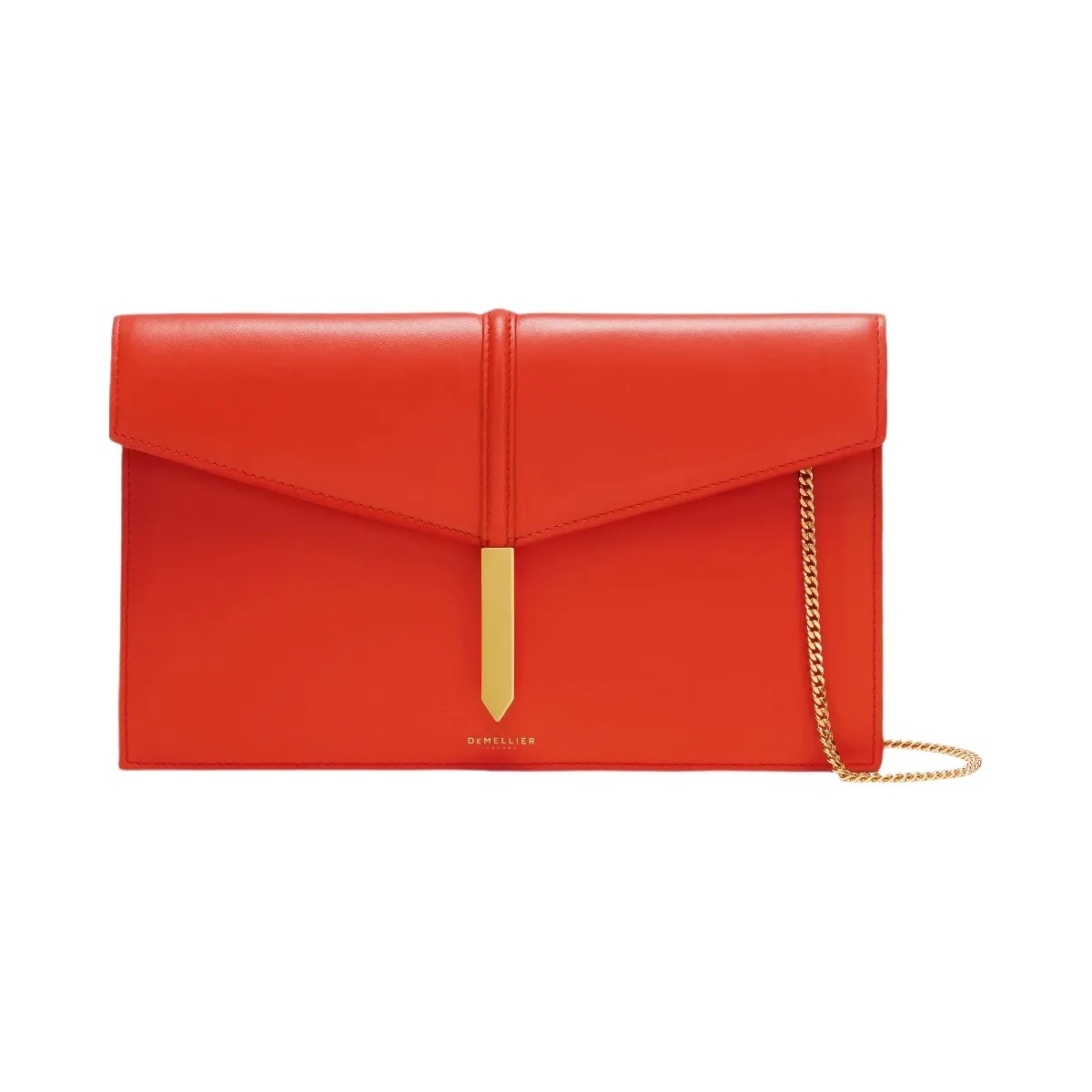 DeMellier The Tokyo Clutch poppy red smooth - HypeFly India View 1