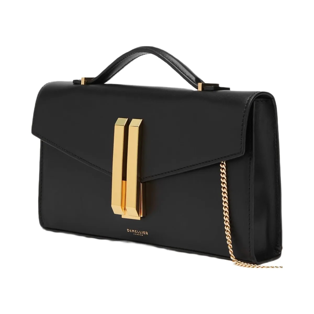 DeMellier The Vancouver Clutch black smooth - HypeFly India View 3