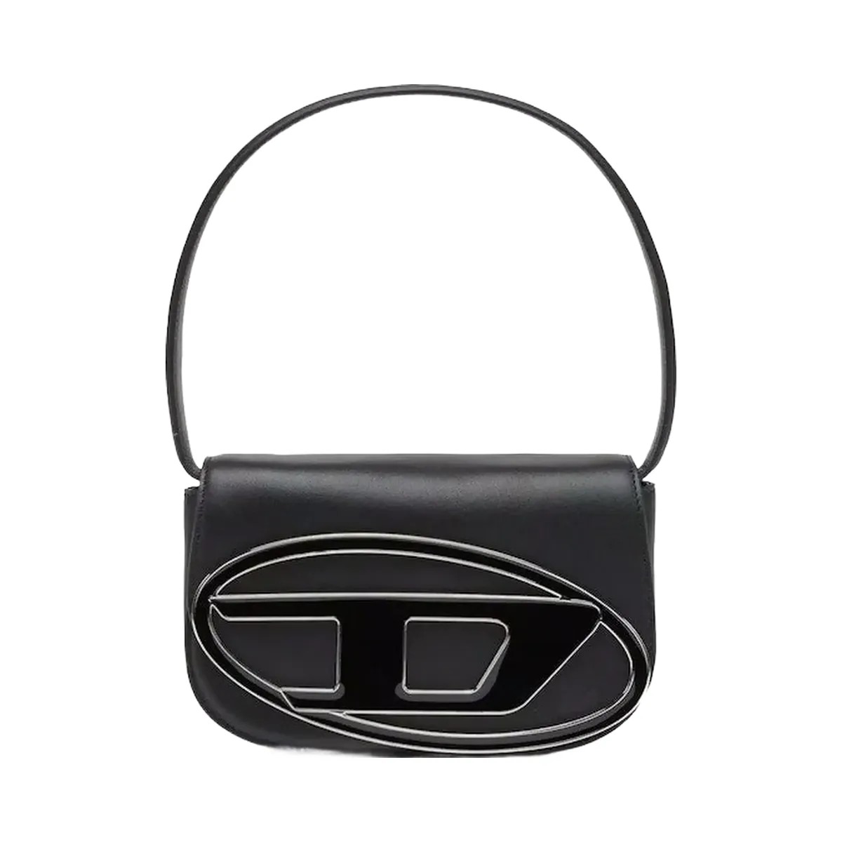 Diesel 1Dr Shoulder Bag Nappa Leather Black - HypeFly India View 1