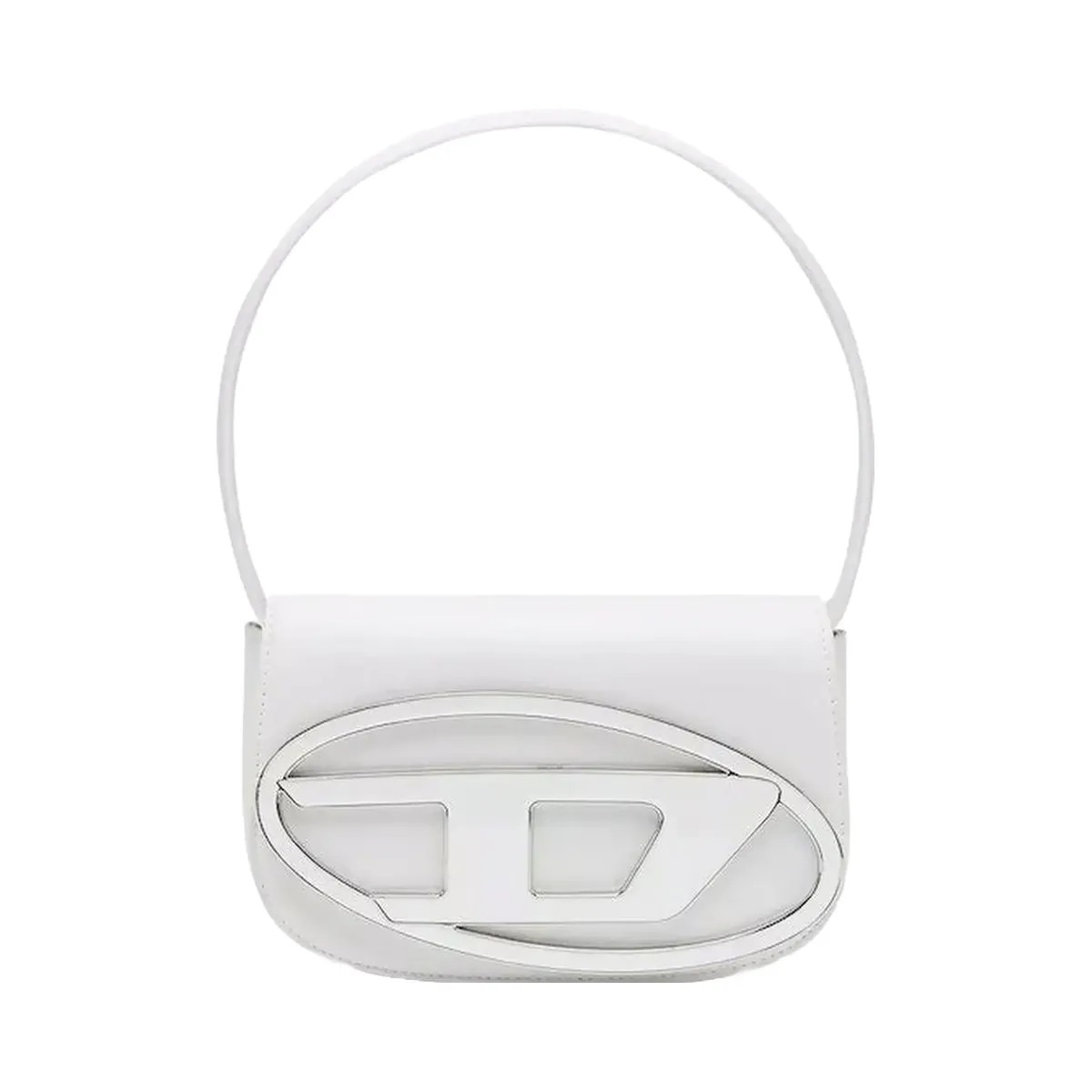 Diesel 1Dr Shoulder Bag Nappa Leather White - HypeFly India View 1