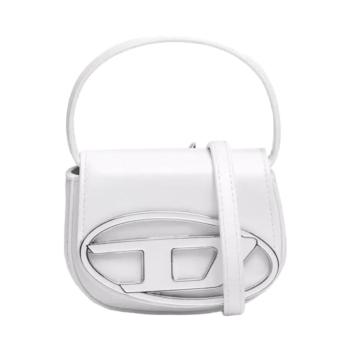 Diesel 1Dr Xs Mini Bag With D Plaque White - HypeFly India View 1