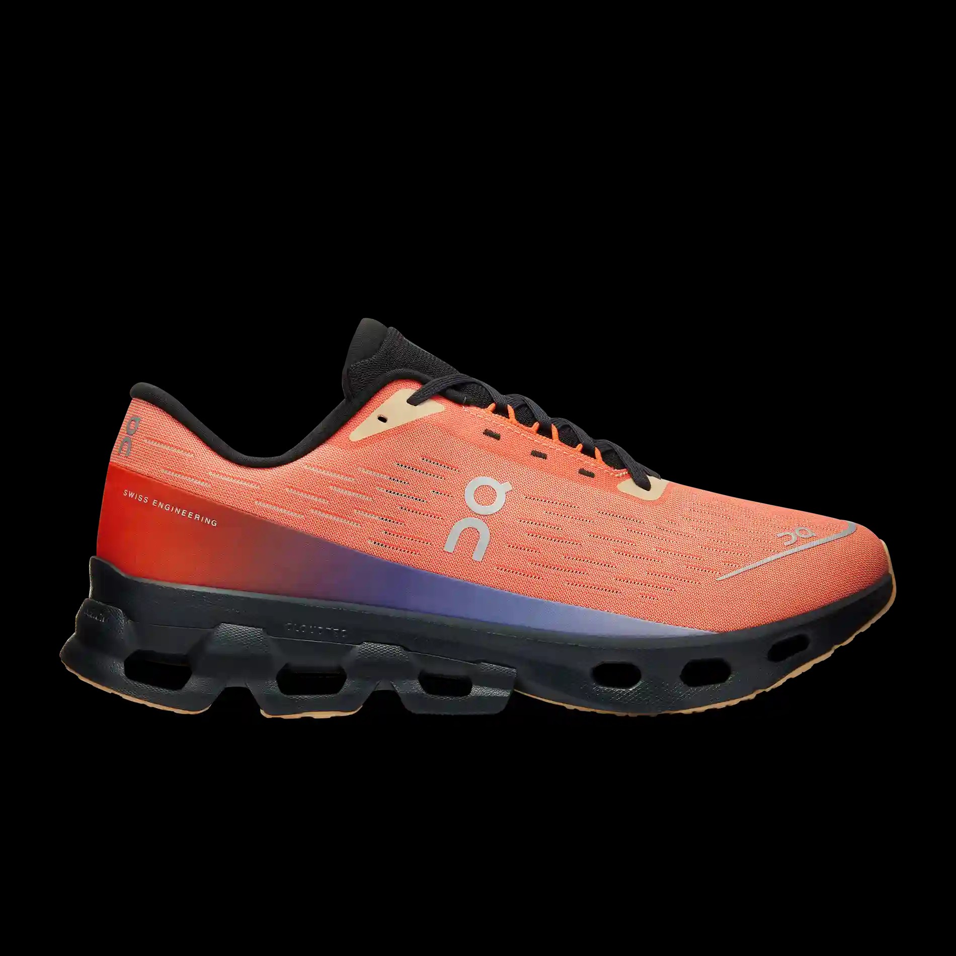 Cloudspark Flame Black On Running - HypeFly India View 1