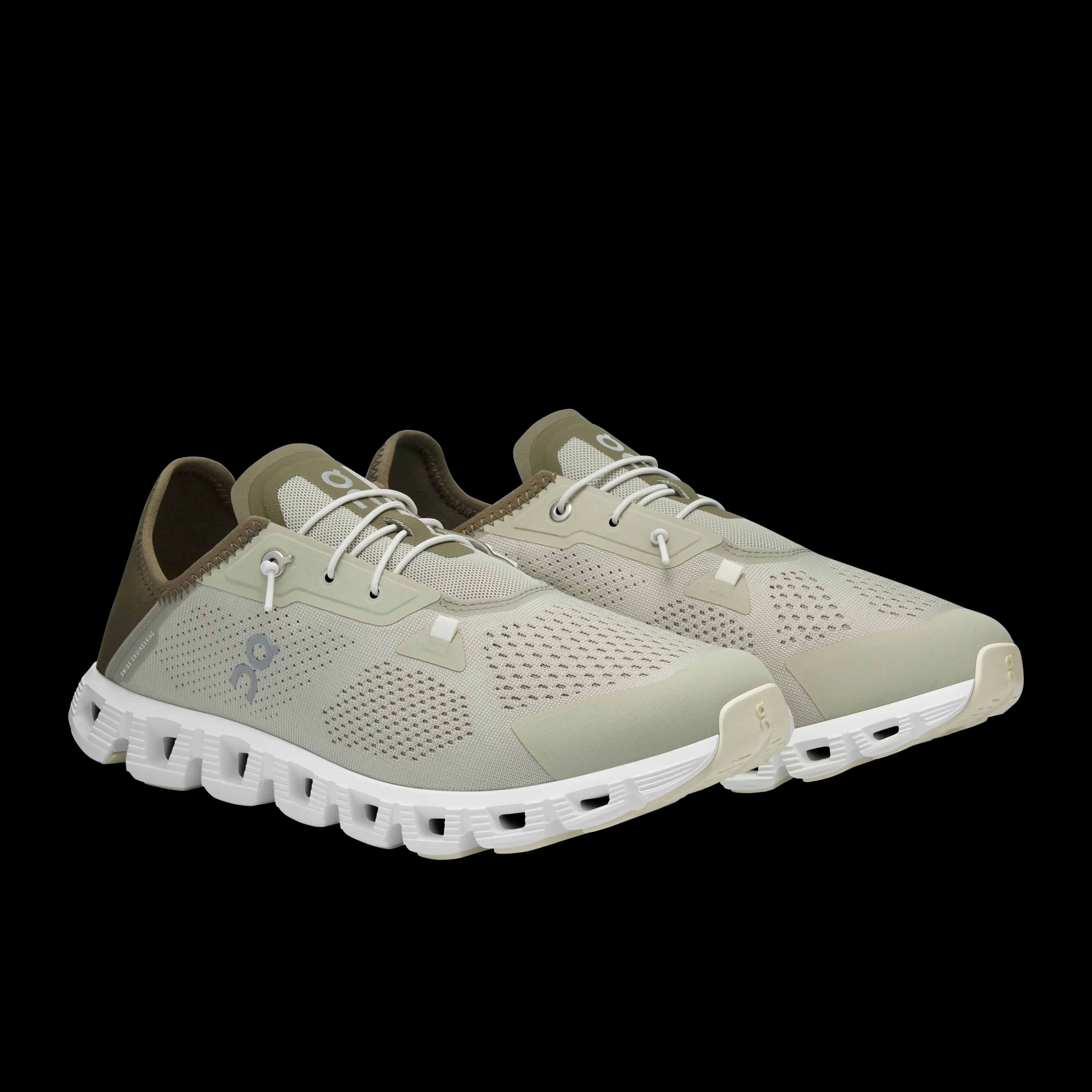 On Running Cloud 5 Coast 'Chalk/Olive' - HypeFly India View 2