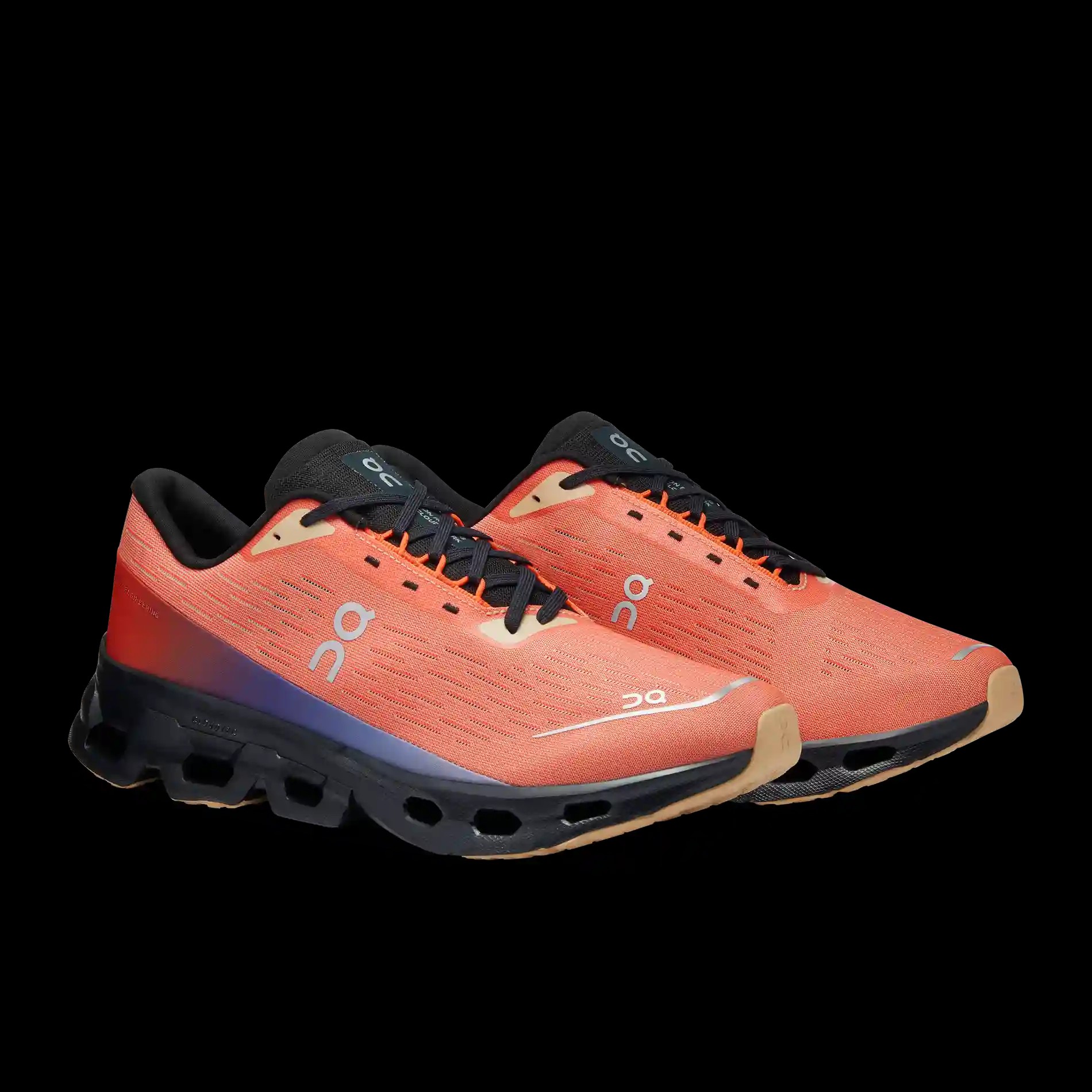 Cloudspark Flame Black On Running - HypeFly India View 3